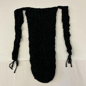 Most‎ Loved black ruched mini dress